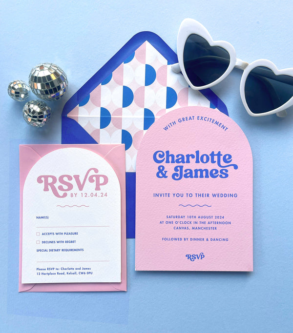 Candy Arch RSVP card