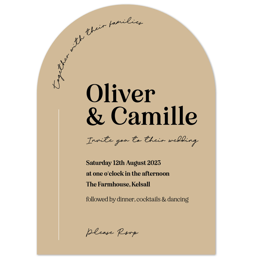Camille Arch Wedding Invitation