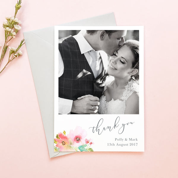 Juliette Wedding Photo Thank You Cards - Project Pretty