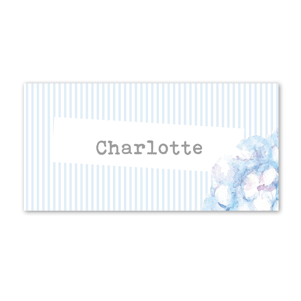 Hydrangea Blue Place Cards - Project Pretty
