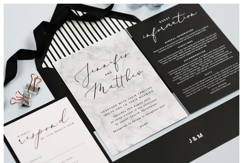 Monochrome marble collection