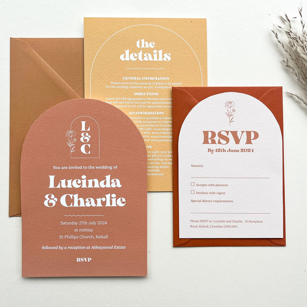 Brigitte Arch Wedding Invitation