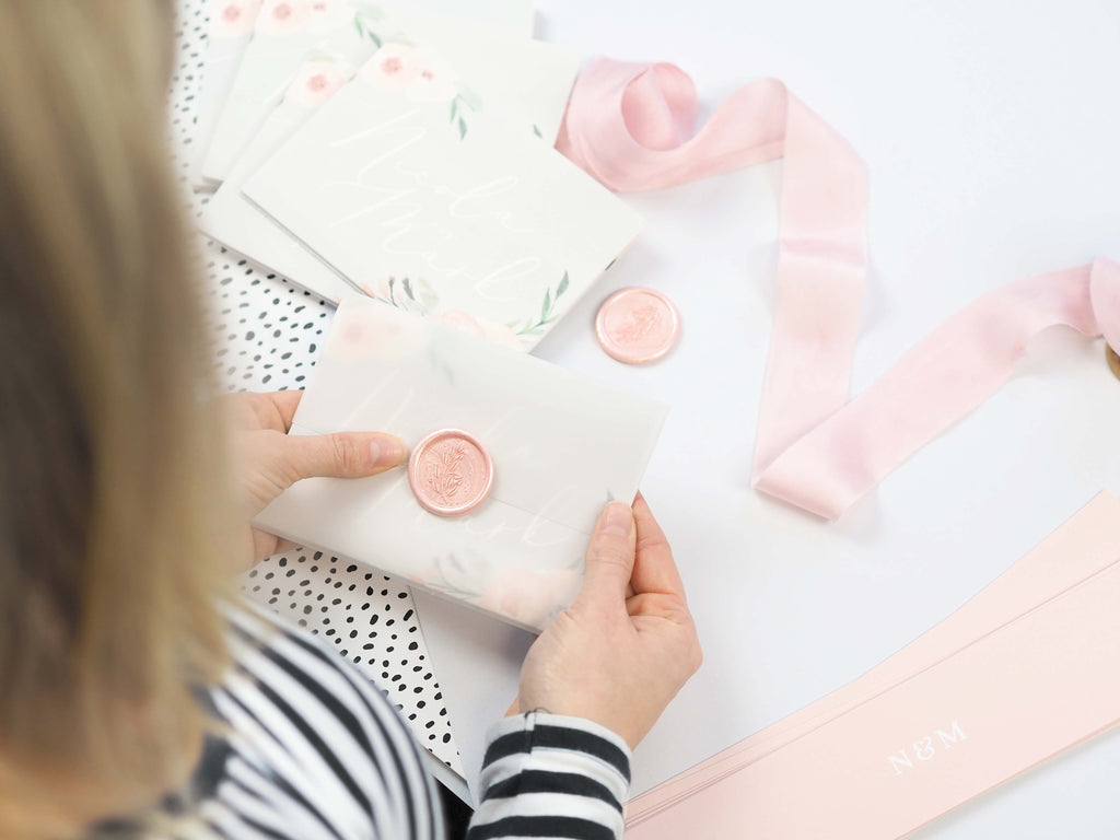 Custom wedding stationery