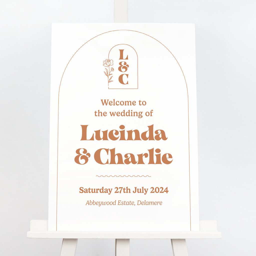 Brigitte wedding welcome sign