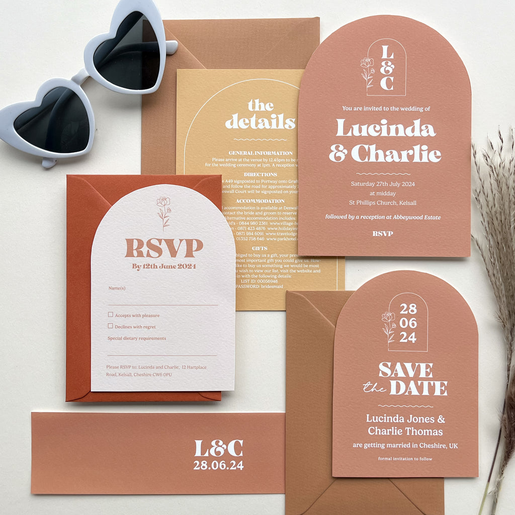 Brigitte Arch RSVP card