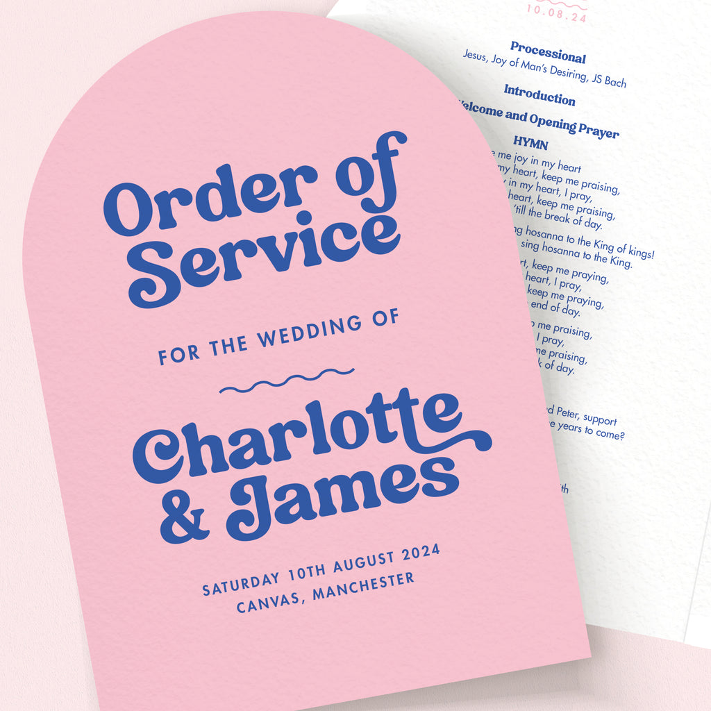 Candy Order of Service booklets