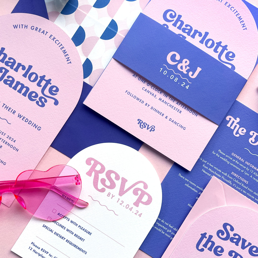 Candy Arch Wedding Invitation