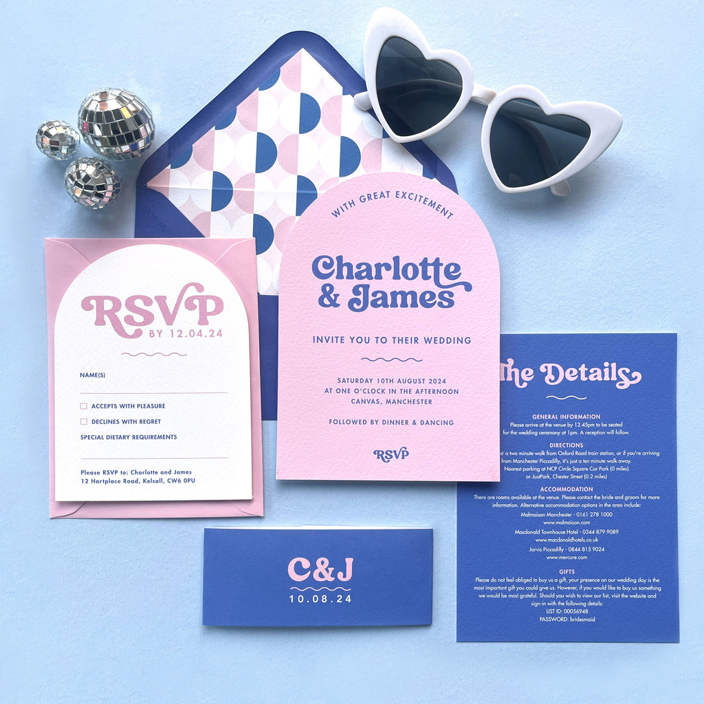 Candy Arch Wedding Invitation