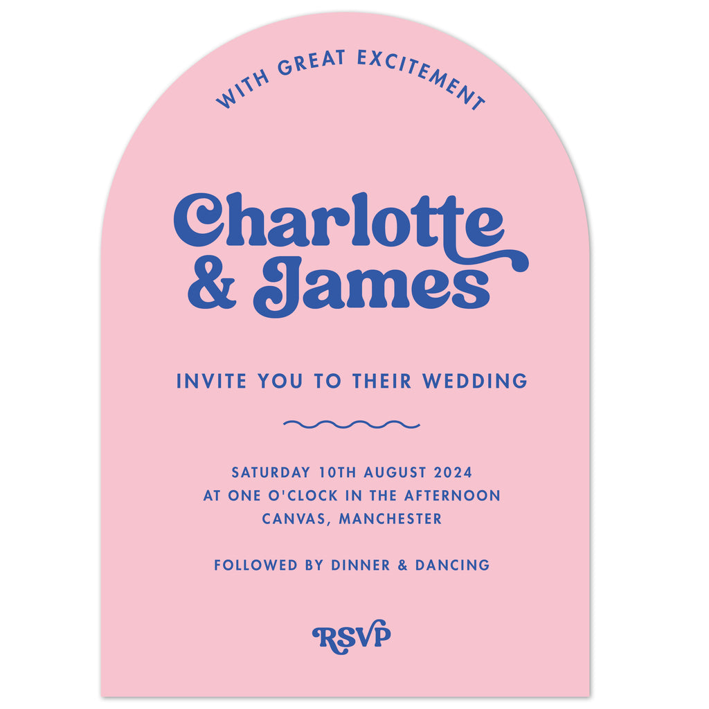 Candy Arch Wedding Invitation