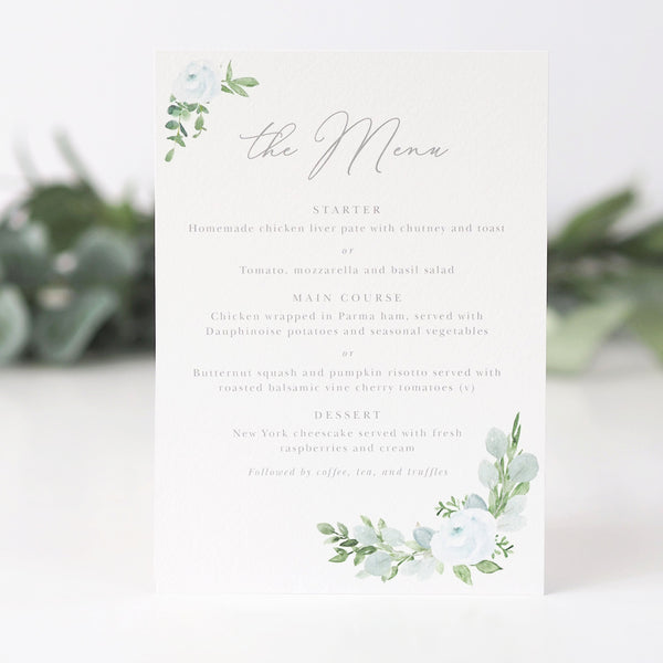 Eucalyptus Menu Cards