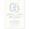 Vintage Crest Save The Date