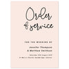 Lexi Order of Service booklets - Project Pretty