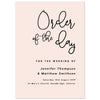 Lexi Wedding Order Of The Day Program Cards - Project Pretty