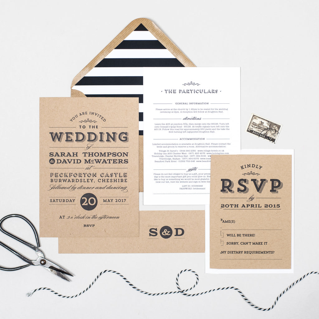 Frankie Vintage Wedding Invitation - Project Pretty