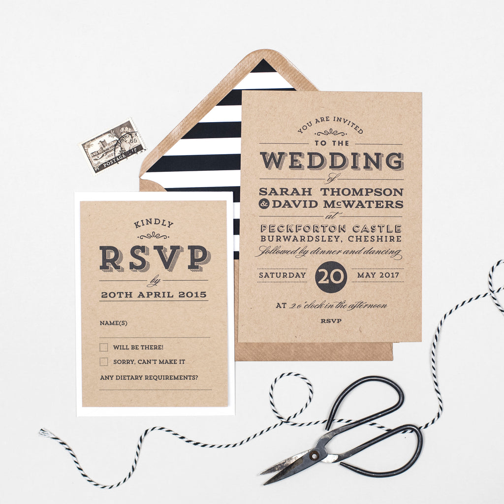 Frankie Vintage Wedding Invitation - Project Pretty