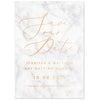 Marble foil save the date card - Project Pretty