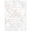 Marble foil save the date card - Project Pretty