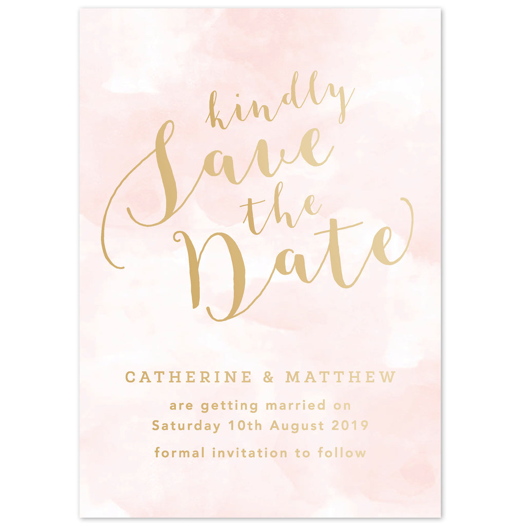 Romance foil save the date card - Project Pretty