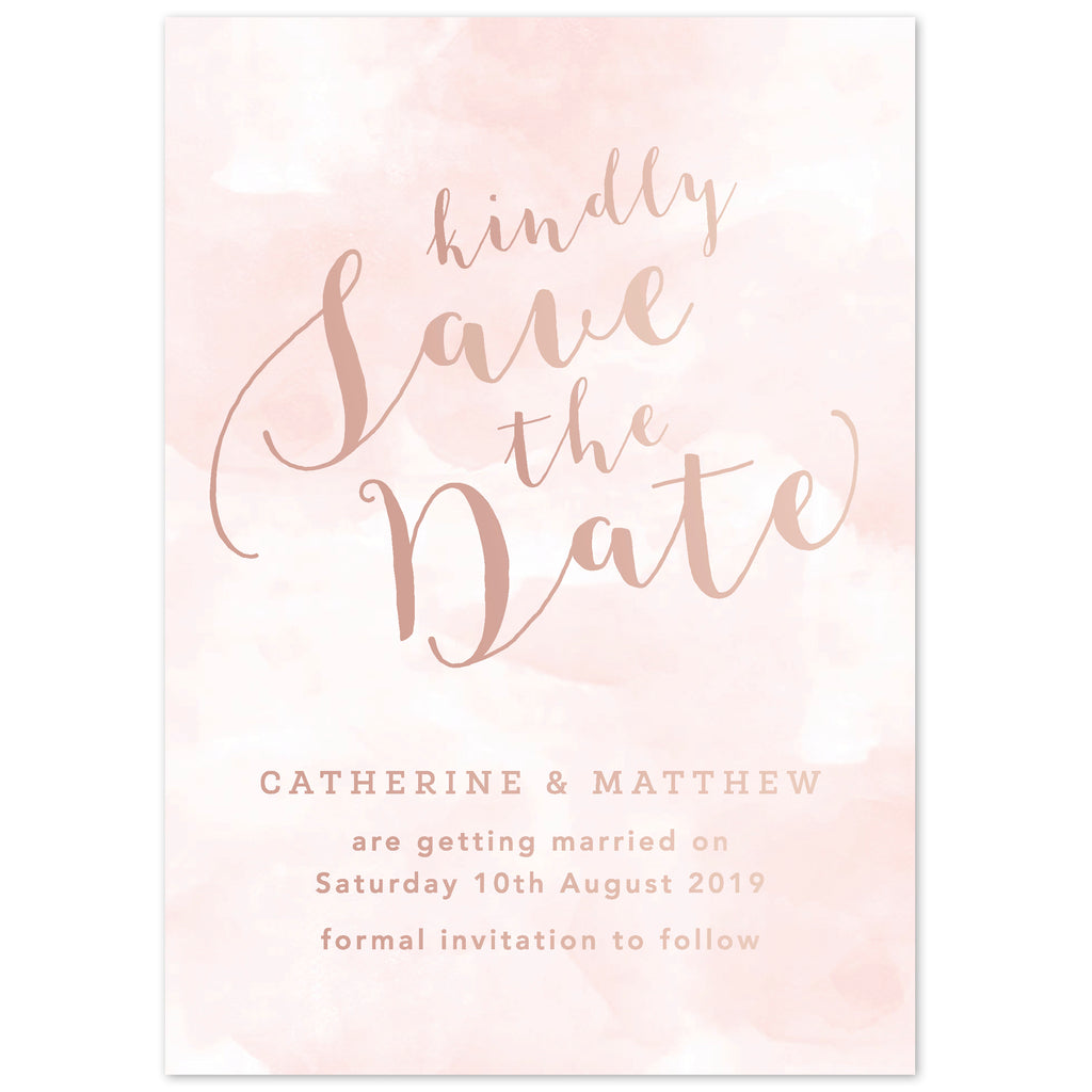 Romance foil save the date card - Project Pretty