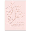 Natalie blush foil save the date card - Project Pretty