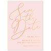 Natalie blush foil save the date card - Project Pretty