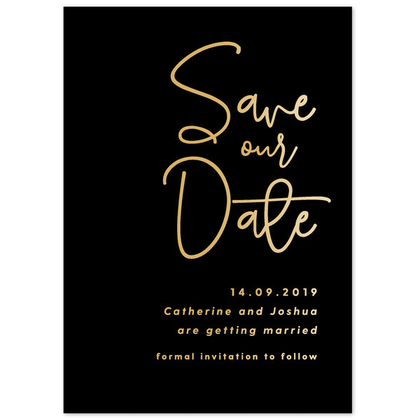 Lexi foil save the date card - Project Pretty