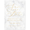 Marble foil save the date card - Project Pretty