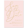 Natalie blush foil save the date card - Project Pretty