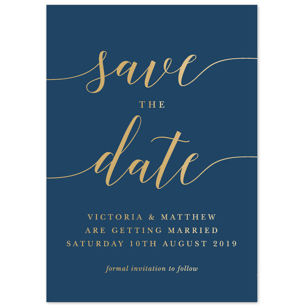 Ida foil save the date card - Project Pretty