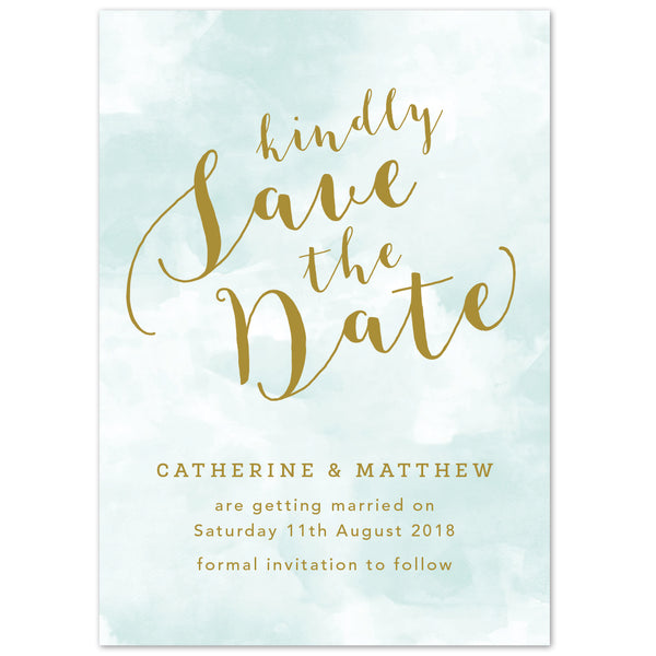 Mint Romance Save The Date - Project Pretty