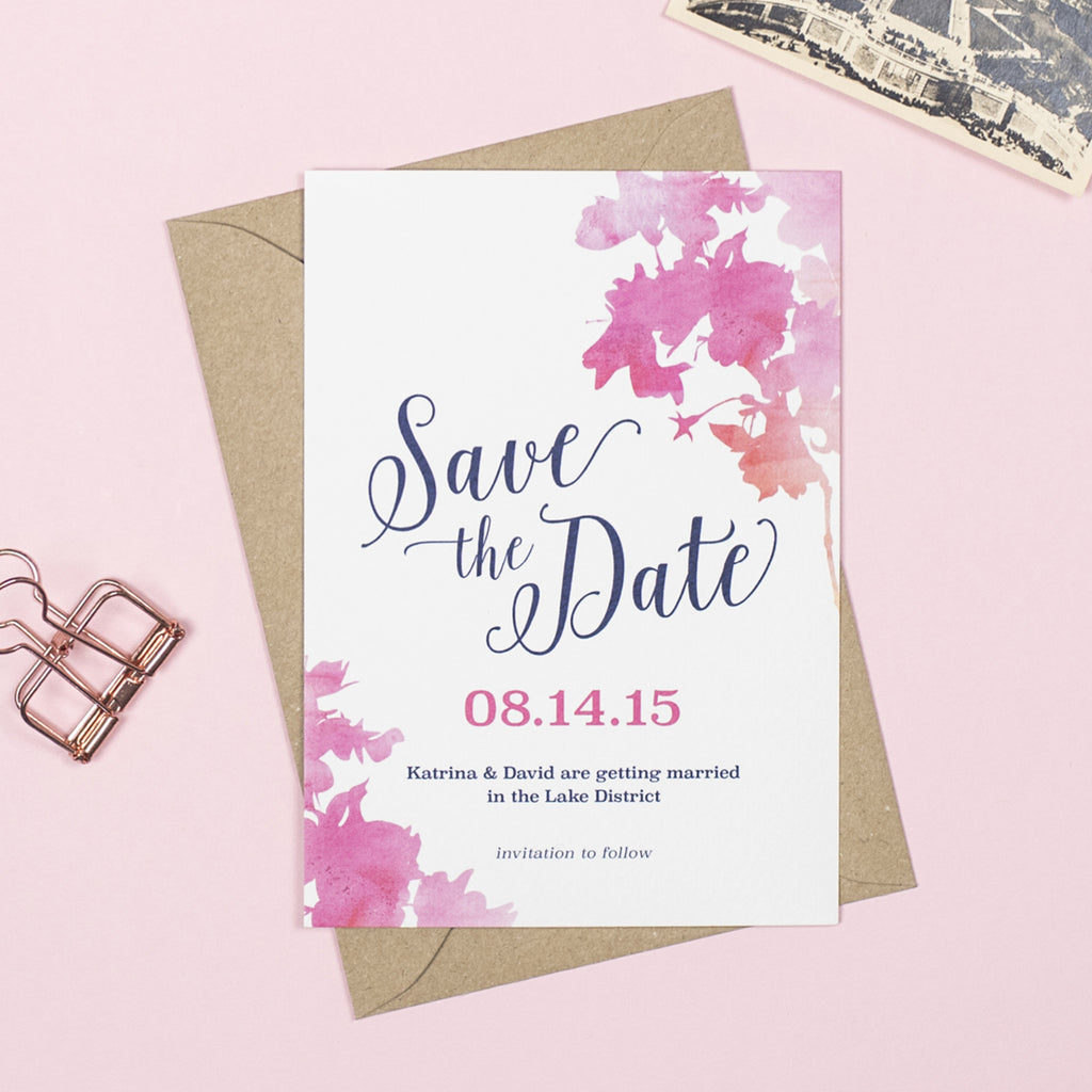 Blossom Save The Date - Project Pretty