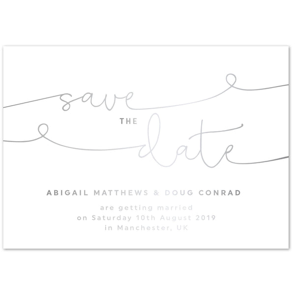 Kate foil save the date card - Project Pretty