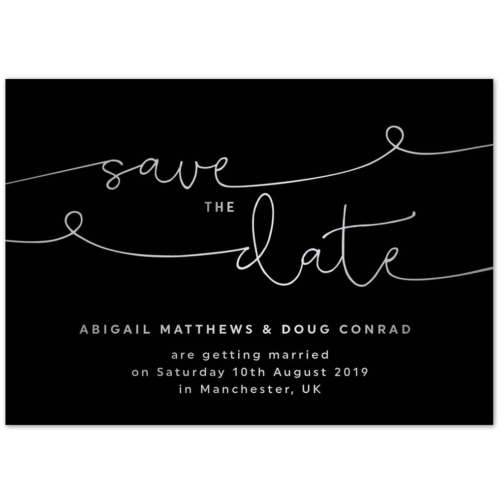 Kate foil save the date card - Project Pretty