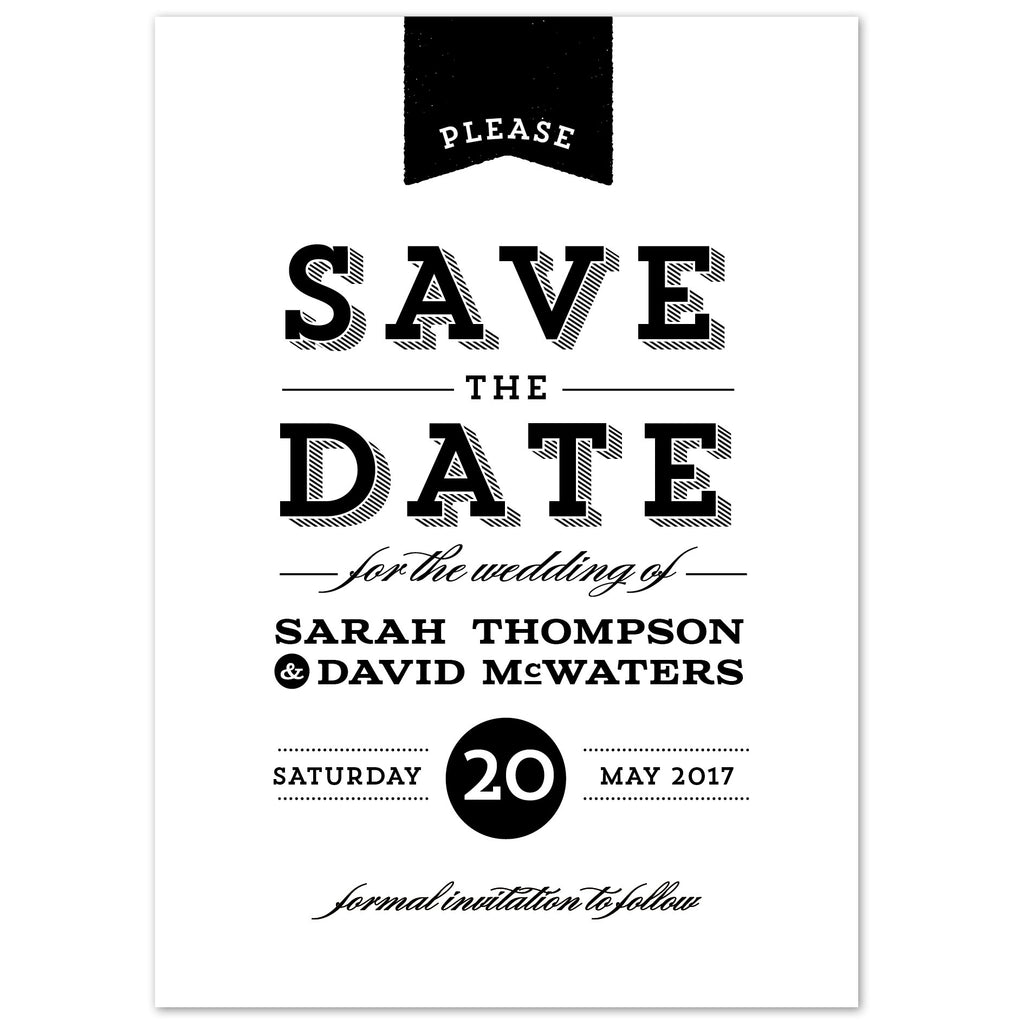 Frankie Vintage Save The Date - Project Pretty