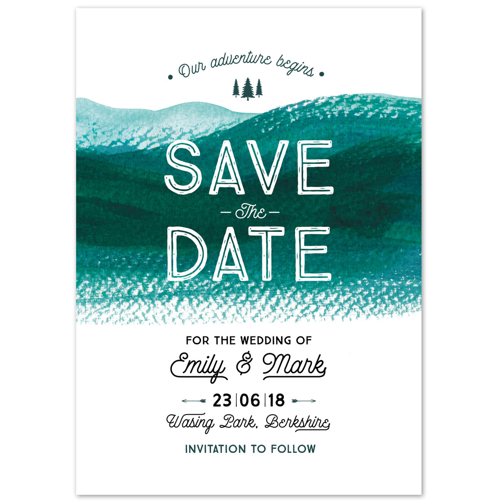 Adventure Save The Date - Project Pretty