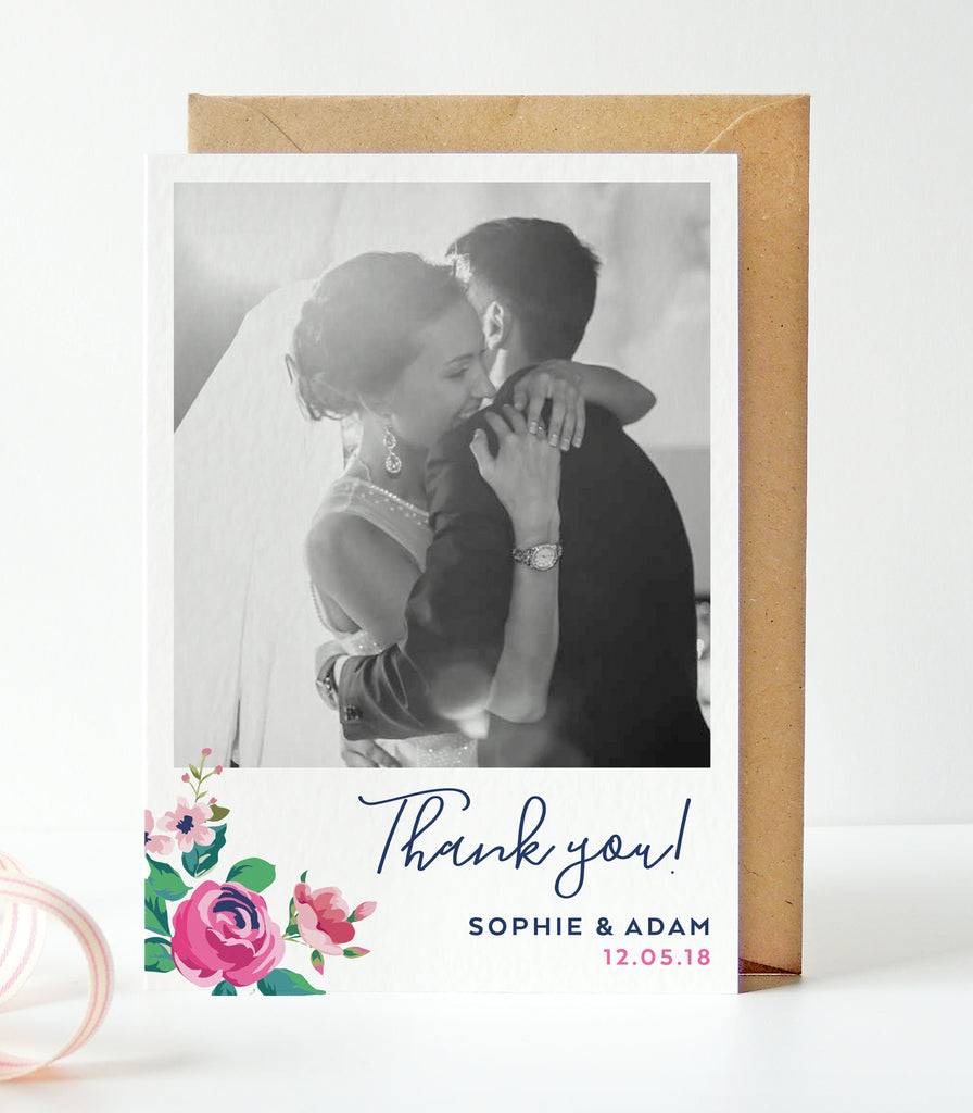 Adela Wedding Photo Thank You Cards - Project Pretty