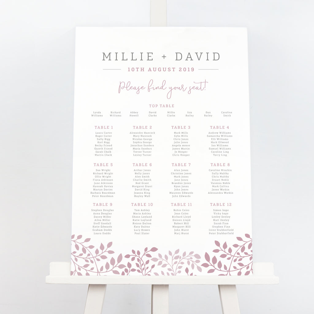Alice Table Plan - Project Pretty