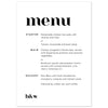 Billie Menu Cards - Project Pretty