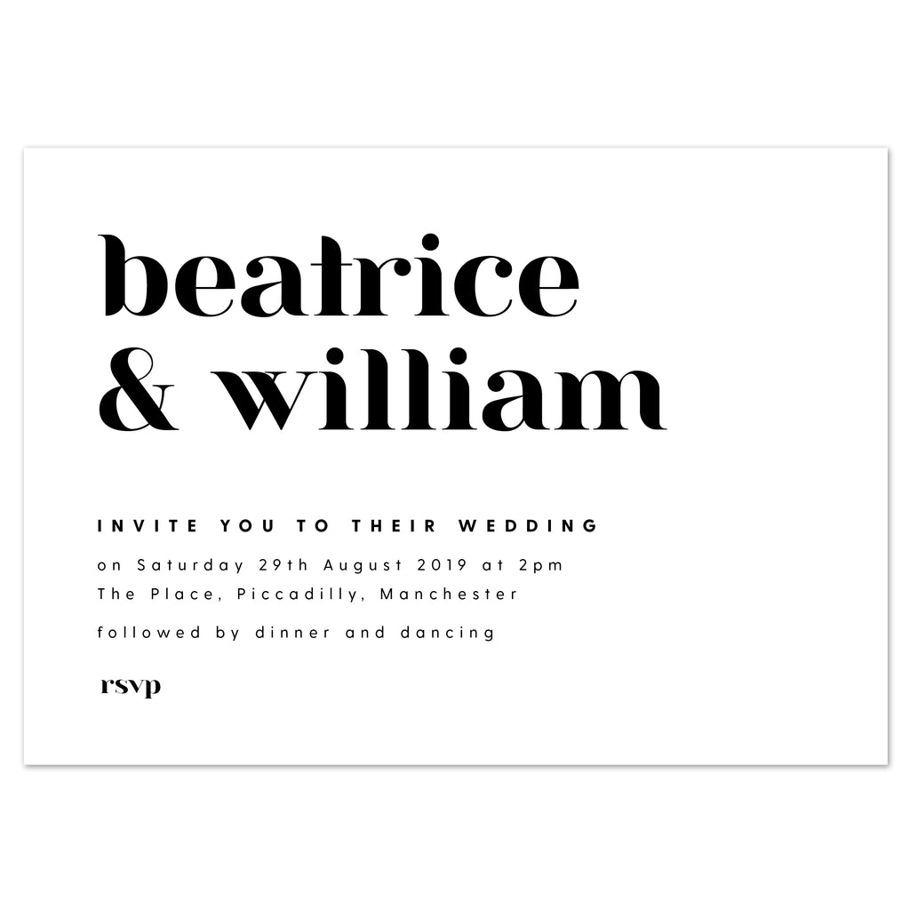 Billie Wedding Invitation - Project Pretty