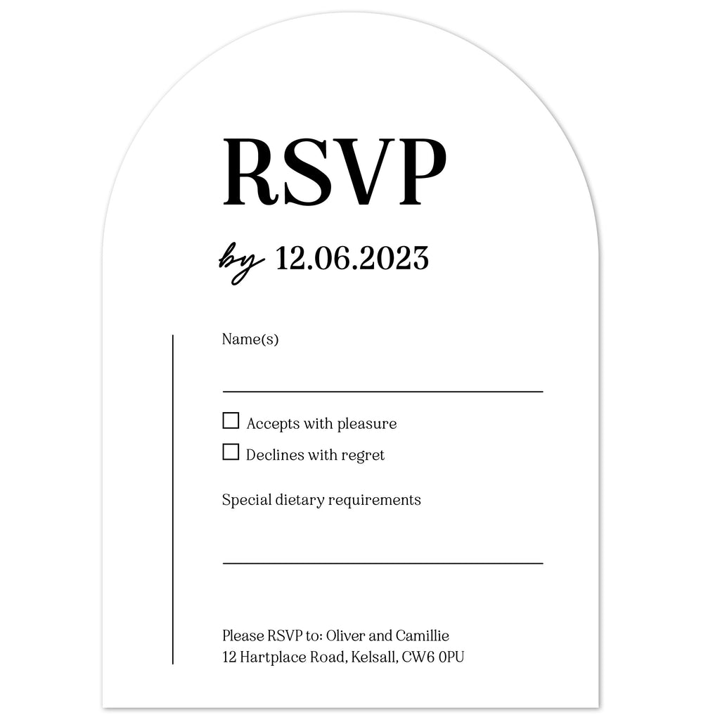 Camille Arch Wedding Invitation