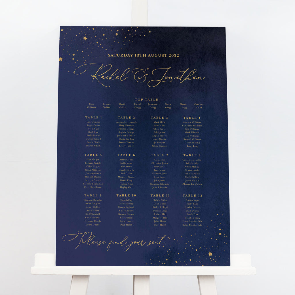 Celeste Table Plan