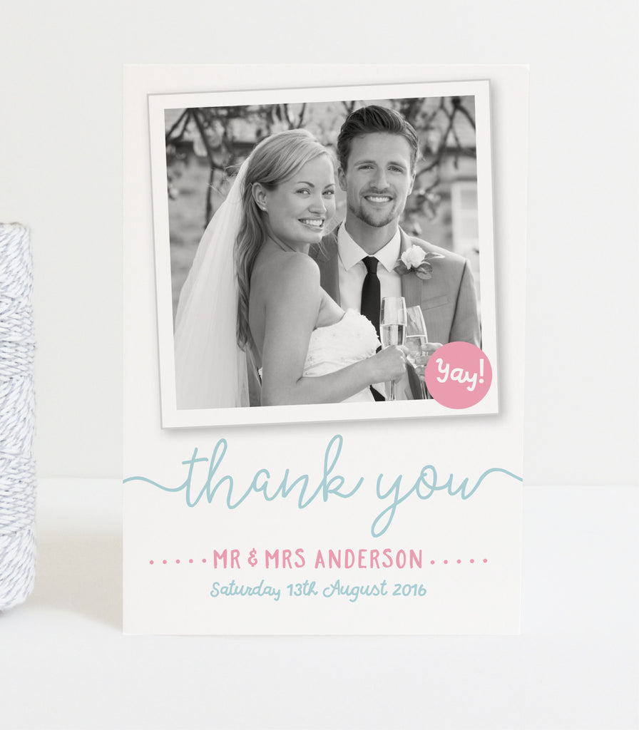 Charlie Wedding Photo Thank You Cards - Project Pretty