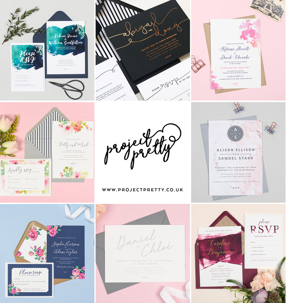 Test wedding invitation - Project Pretty
