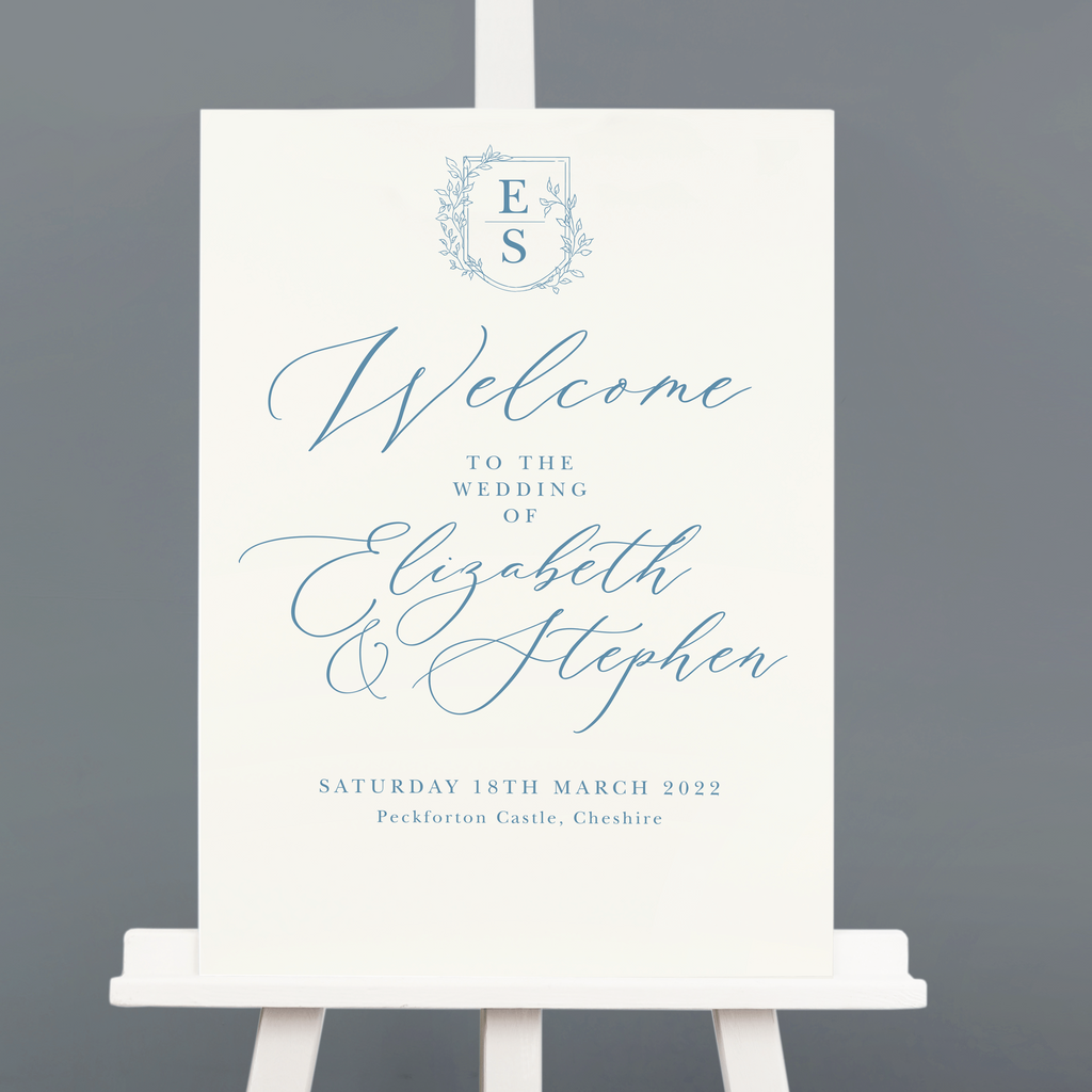 Vintage Crest Wedding Table Plan