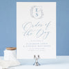 Vintage Crest Wedding Order Of The Day Program Cards
