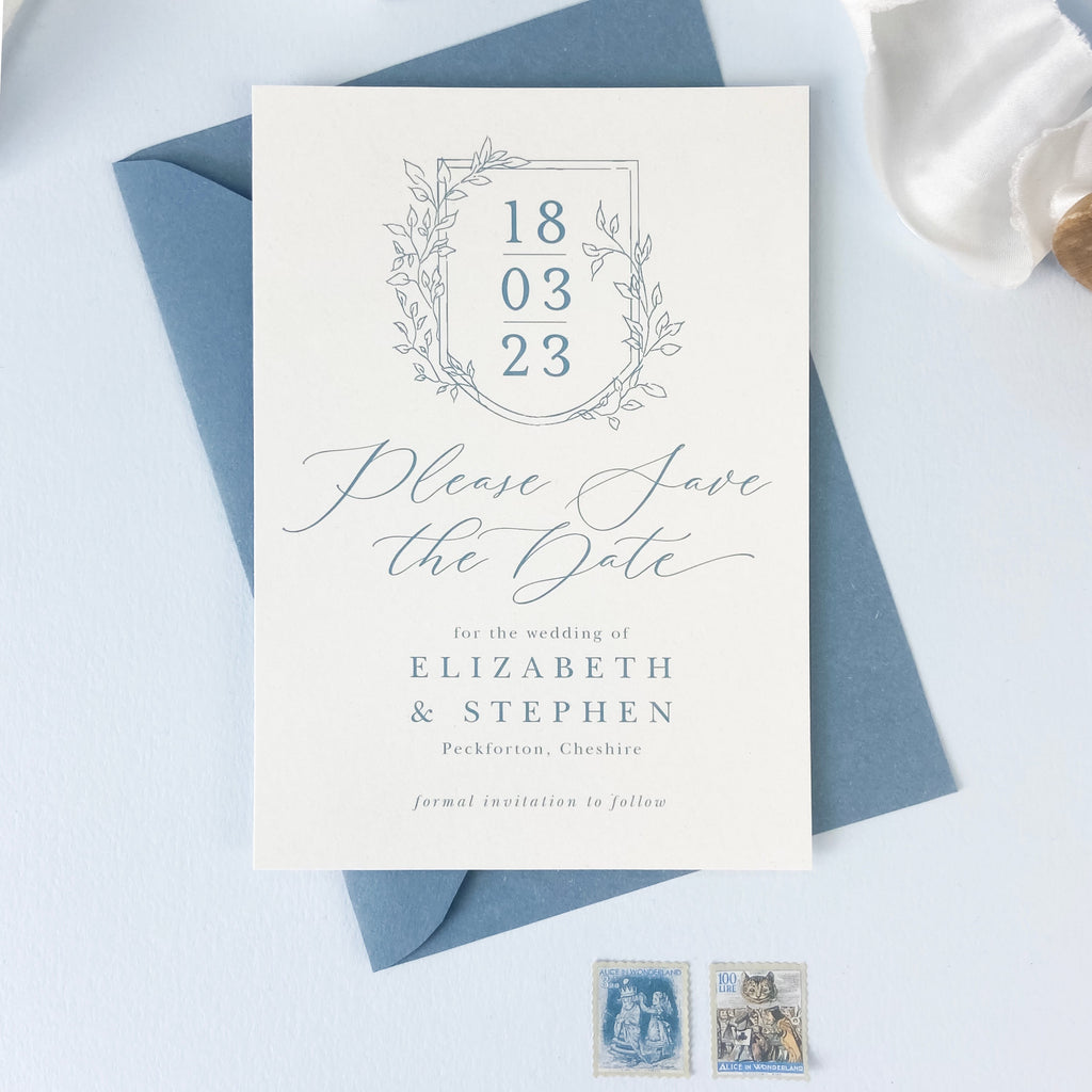 Vintage Crest Save The Date