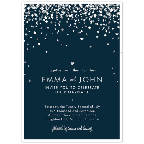 Foil printed Bella Wedding Invitations - Project Pretty