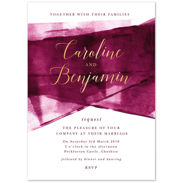Foil printed Grace Wedding Invitations - Project Pretty