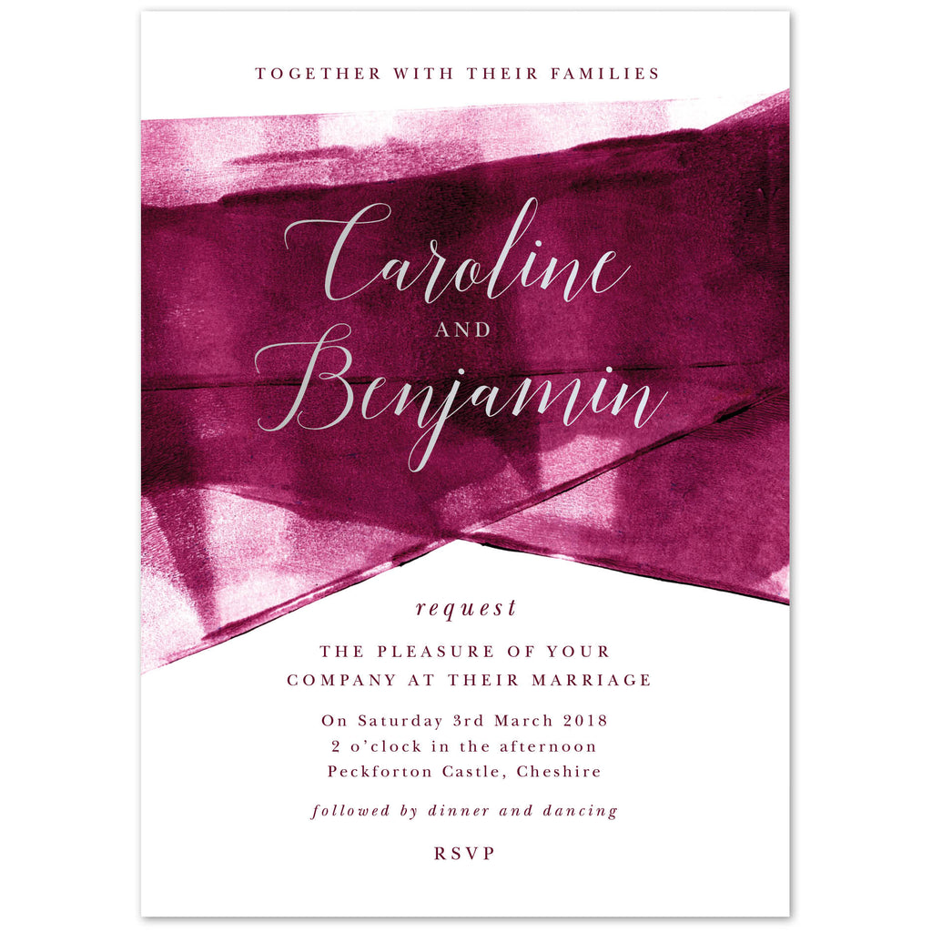 Foil printed Grace Wedding Invitations - Project Pretty