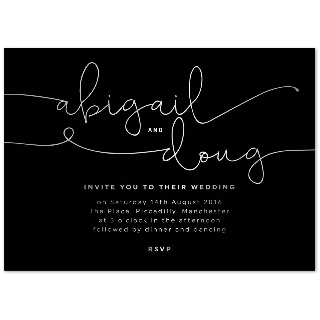 Foil printed Kate Wedding Invitations - Project Pretty